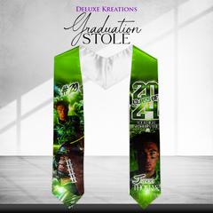 Electrifying Football Grad Stole