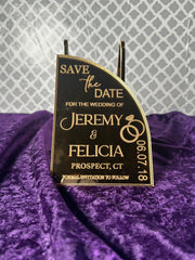 Acrylic Save the Date