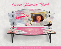 Memorial Bench (Pink & White)