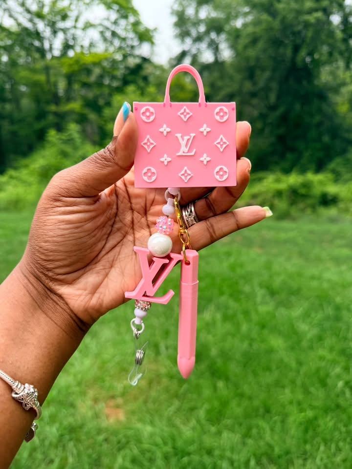 Luxury Badge Reels with Mini Pen