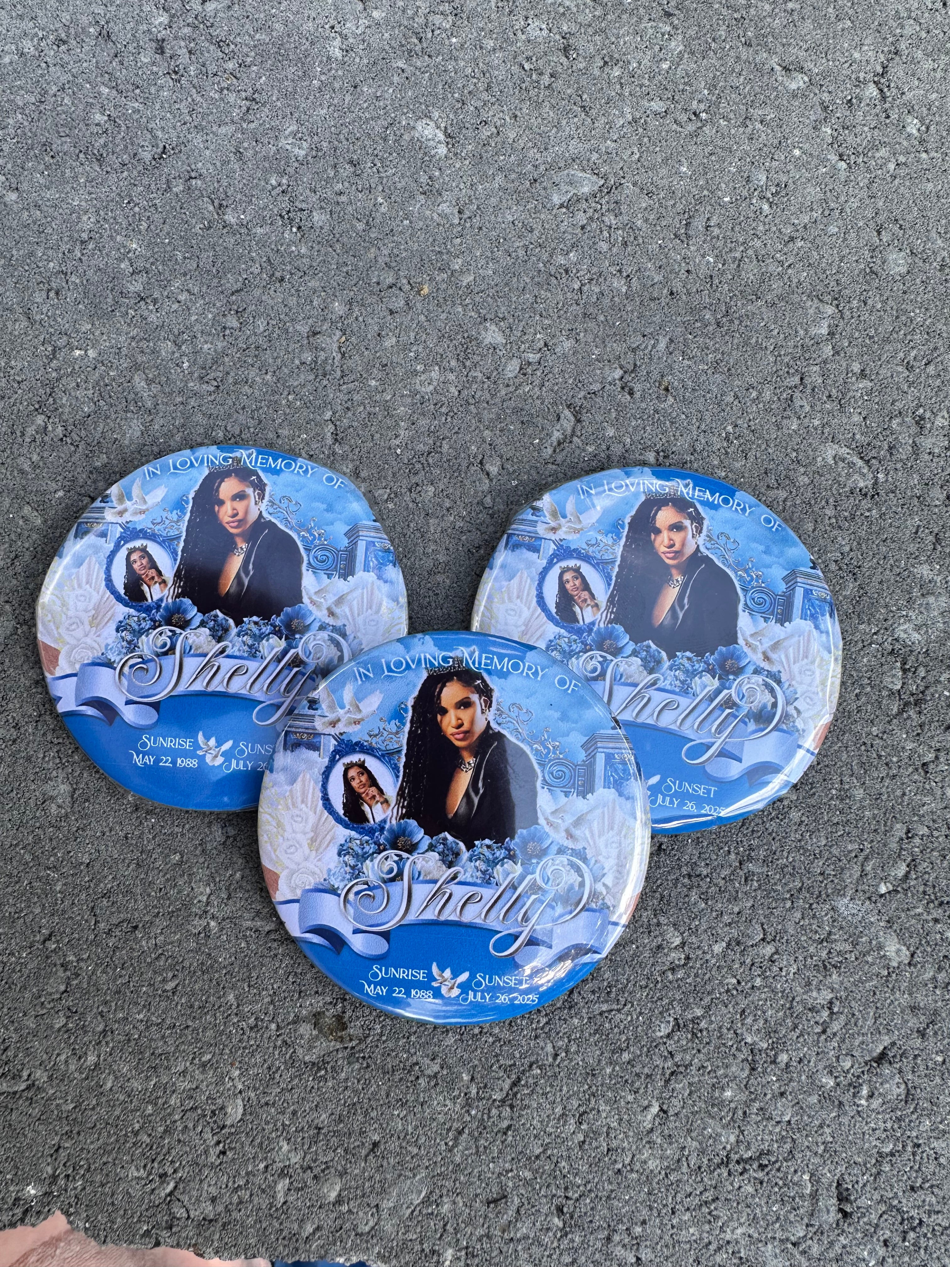 3" Memorial Buttons