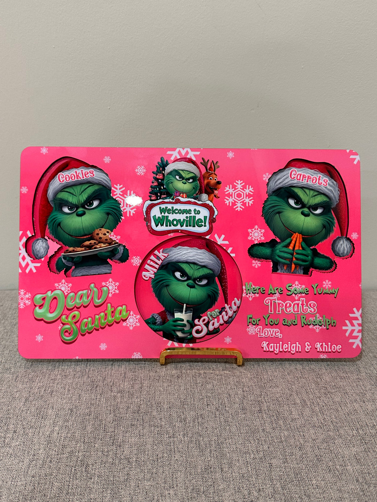 Grinch Inspired Santa Tray