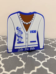 Blue and White Sister Pencil Holder