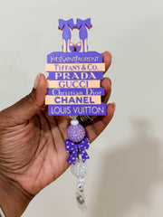 Designer Book Badge Reel