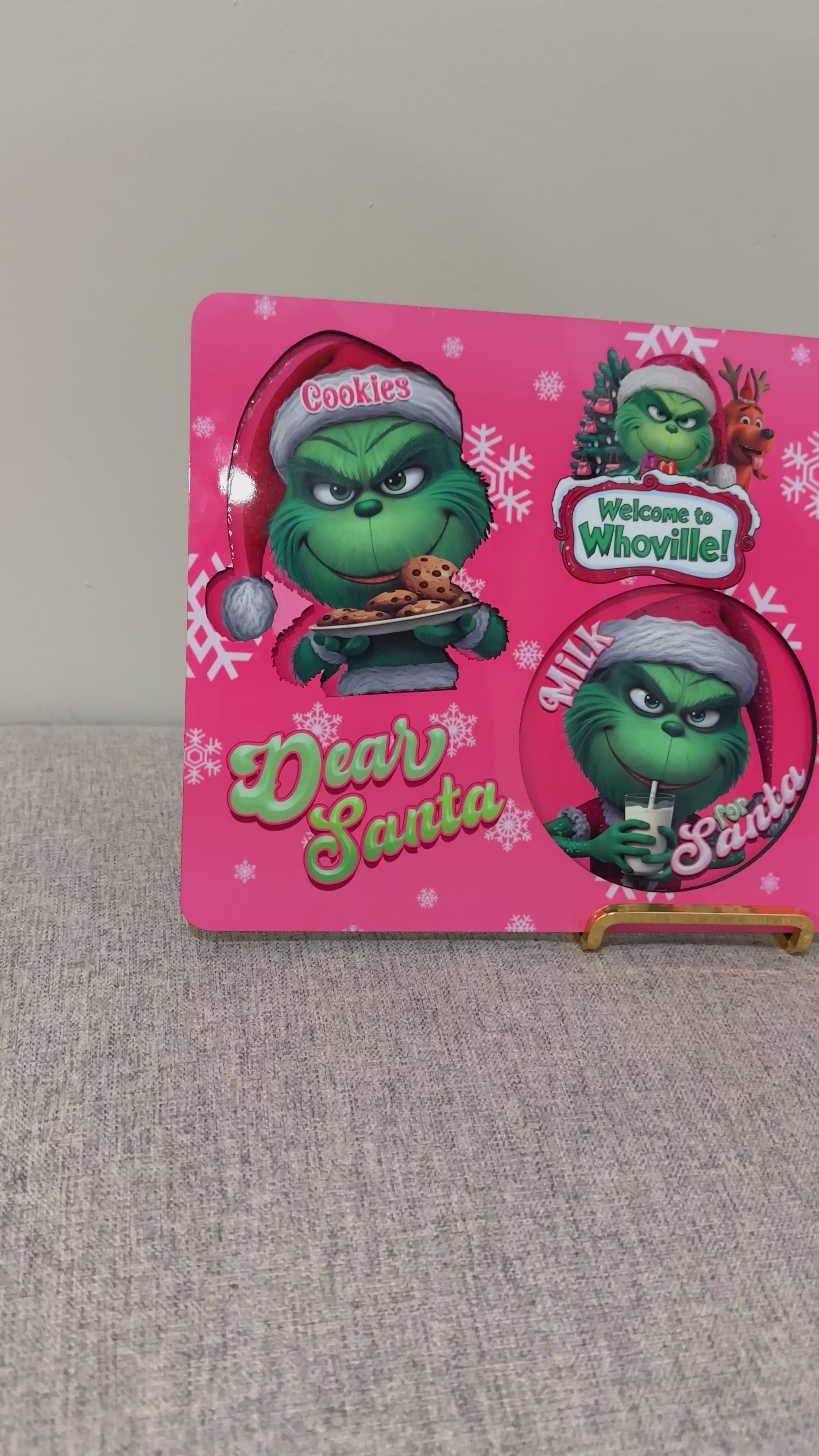 Grinch Inspired Santa Tray